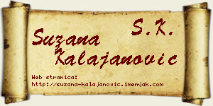 Suzana Kalajanović vizit kartica